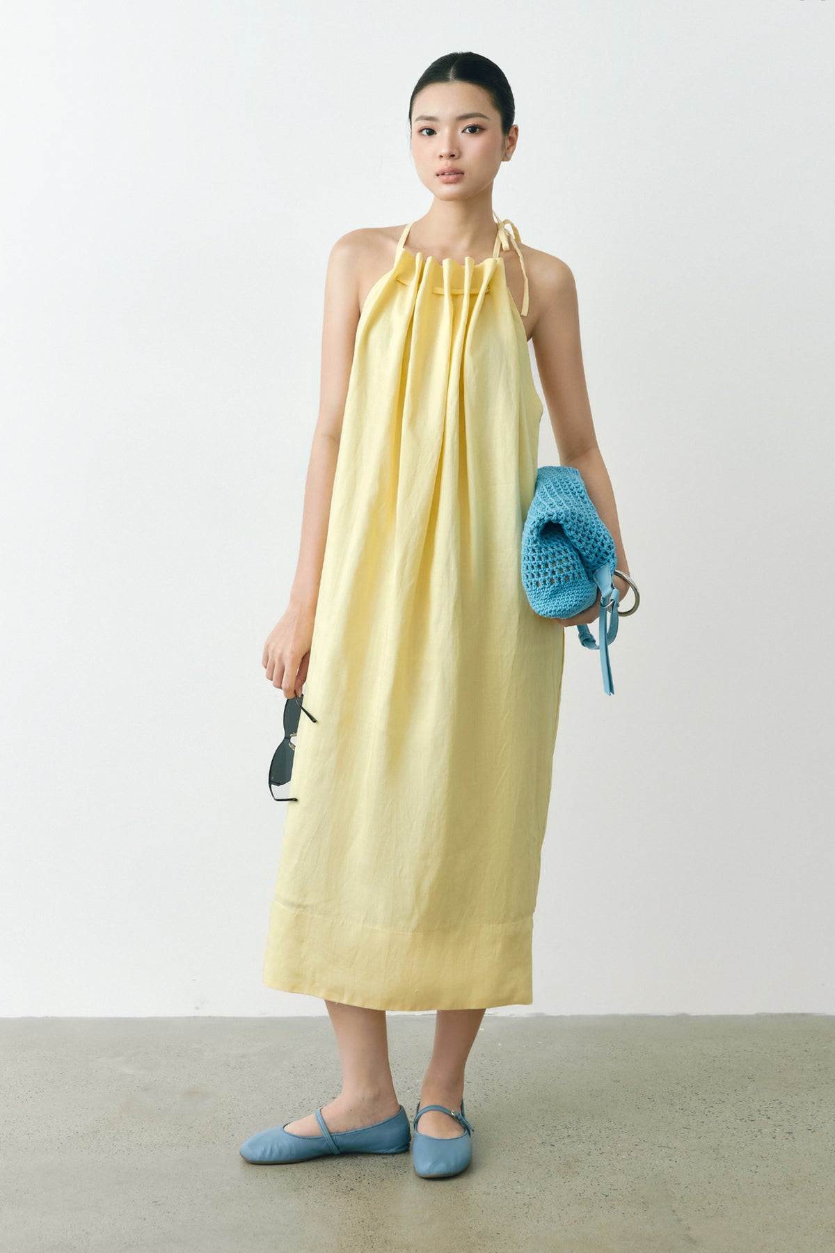 Lumiere Linen Midi Dress