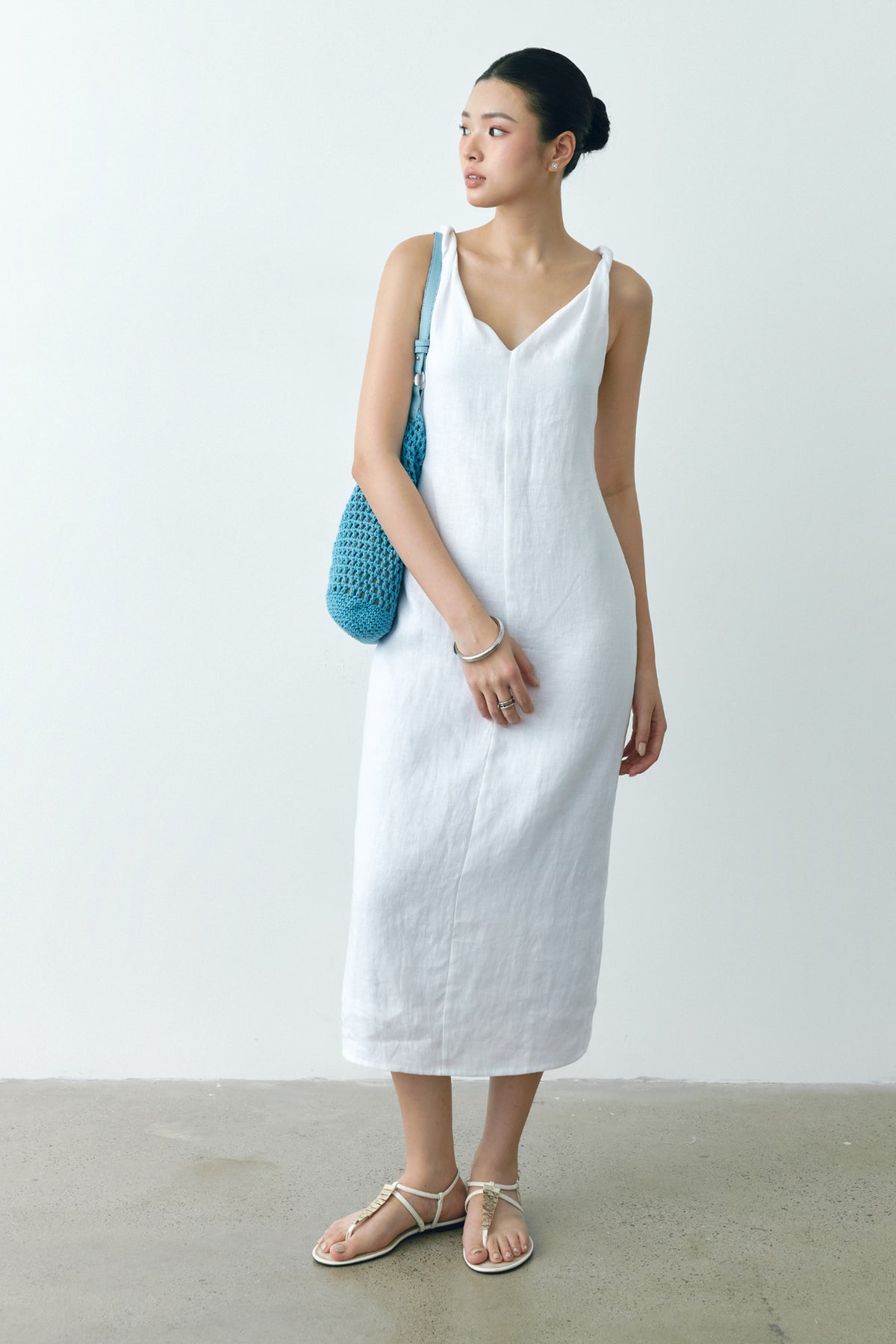 Ivory Linen Dress