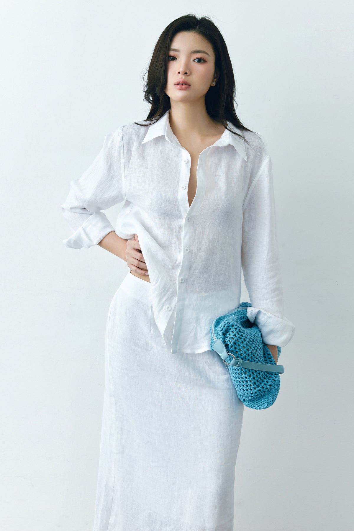 Linen Long Skirt